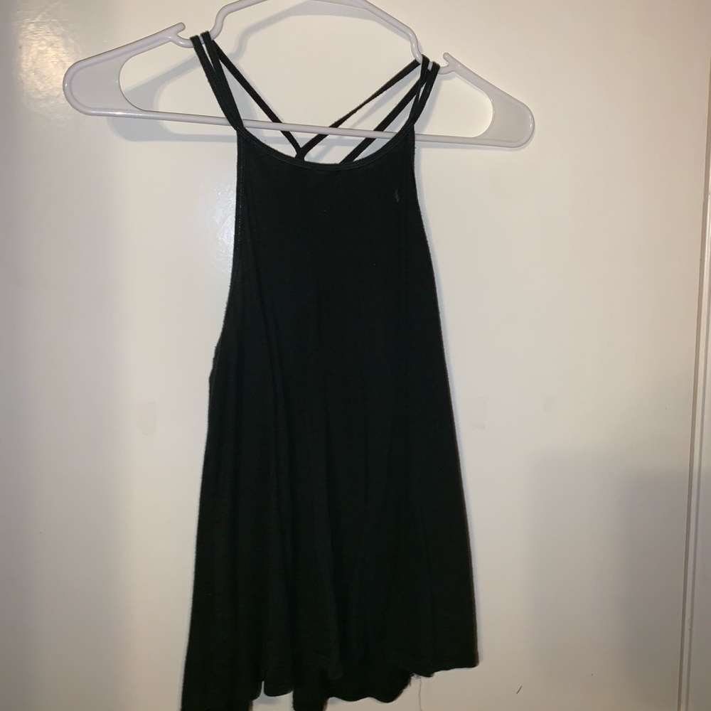 Black Halter Top Tank Top.